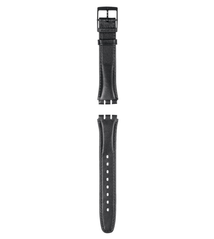View of product GENT BLACK LEATHER STRAP