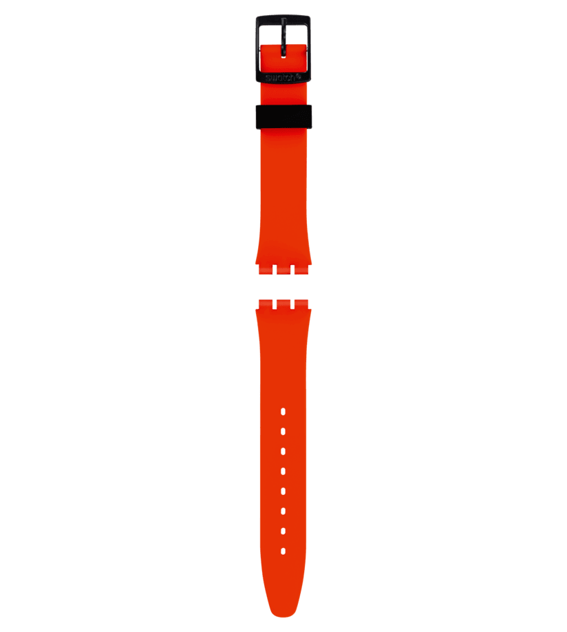 View of product GENT RED SILICONE STRAP