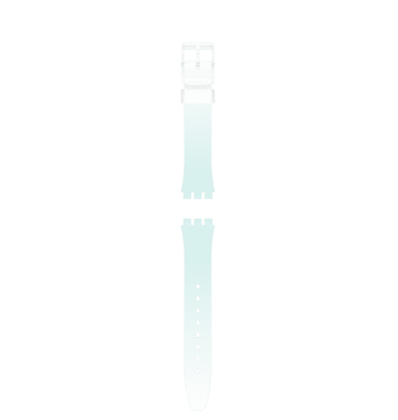 "GENT WHITE-BLUE SILICONE STRAP" Image #2