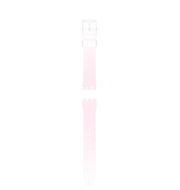 "GENT WHITE-PINK SILICONE STRAP" Image #2