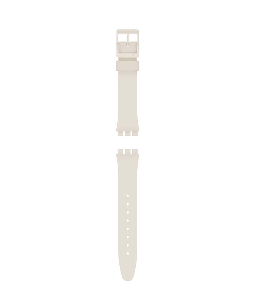 View of product GENT BEIGE SILICONE STRAP