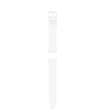 "GENT WHITE SHINY SILICONE STRAP" Image #2