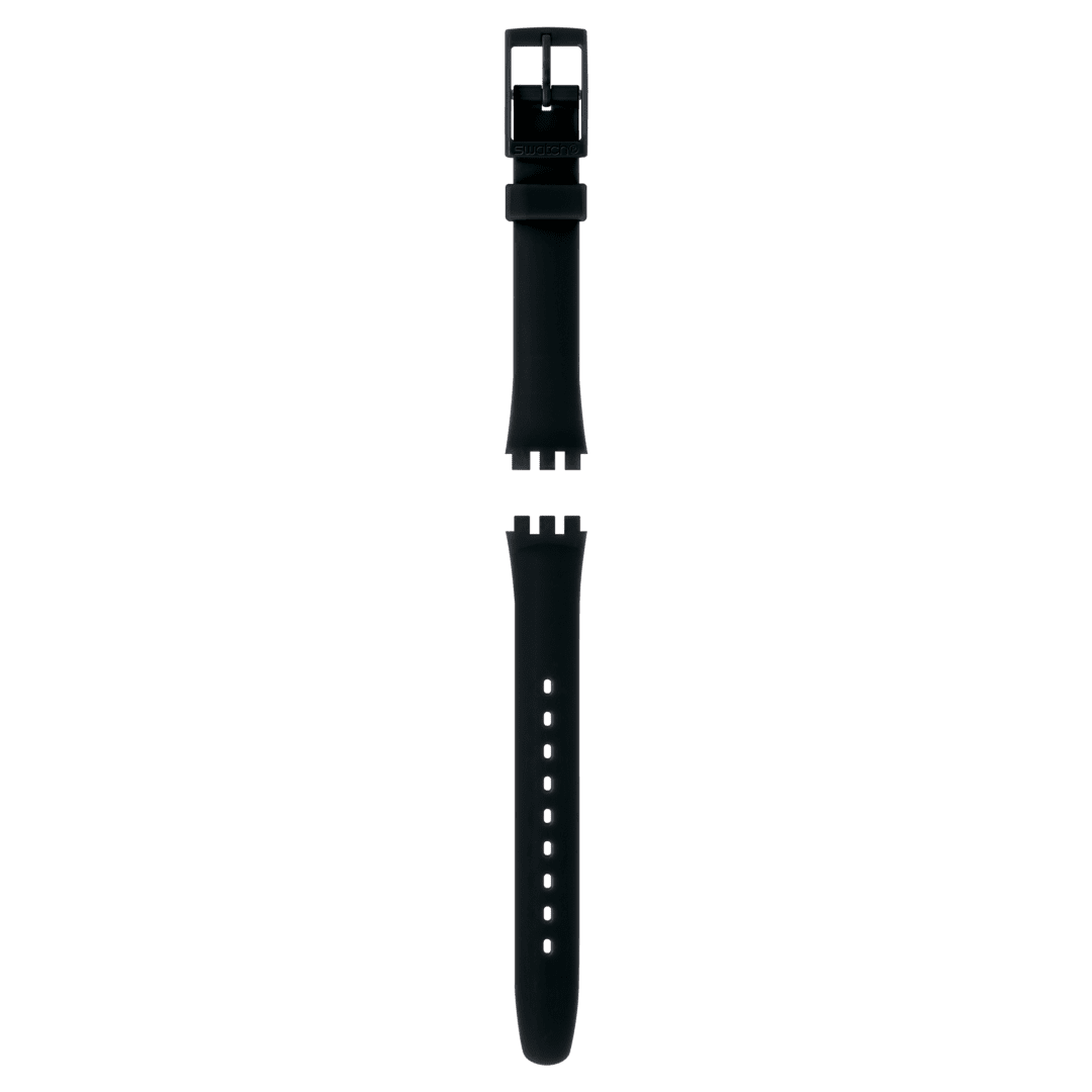 "LADY BLACK SILICONE STRAP" Gallery Image #1