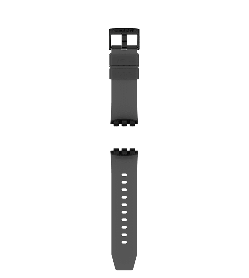 View of product BIG BOLD BLACK-TRANSP SILICONE STRAP