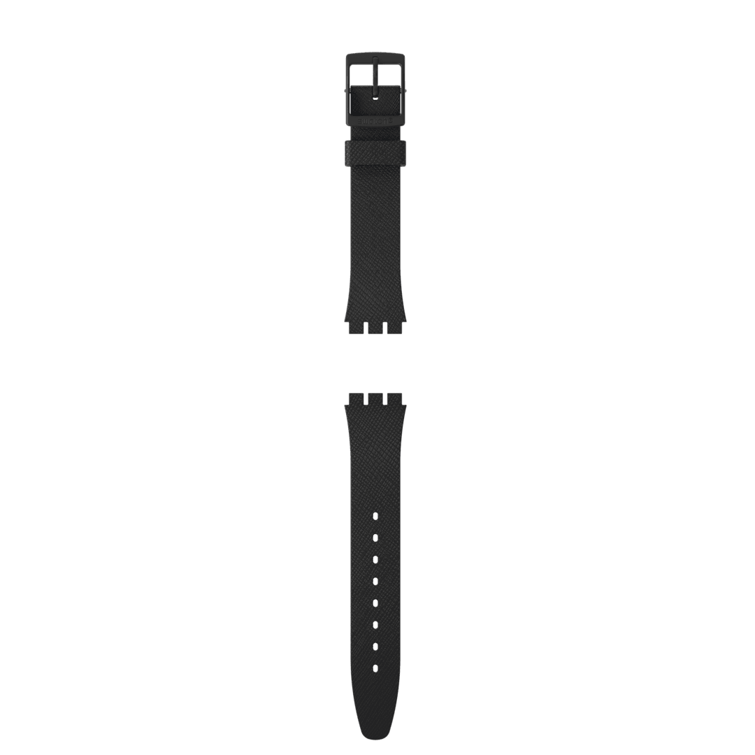 "GENT BLACK TEXTURED POLYMER STRAP" Gallery Image #1