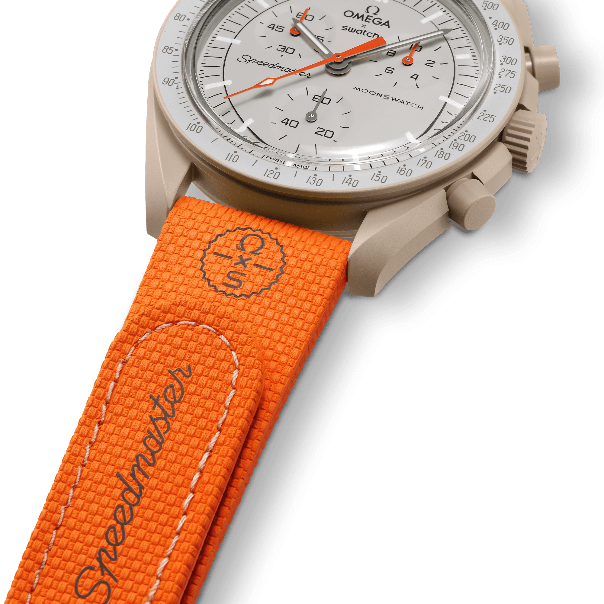 "MOONSWATCH ORANGE/SAND RUBBER" Gallery Image #3