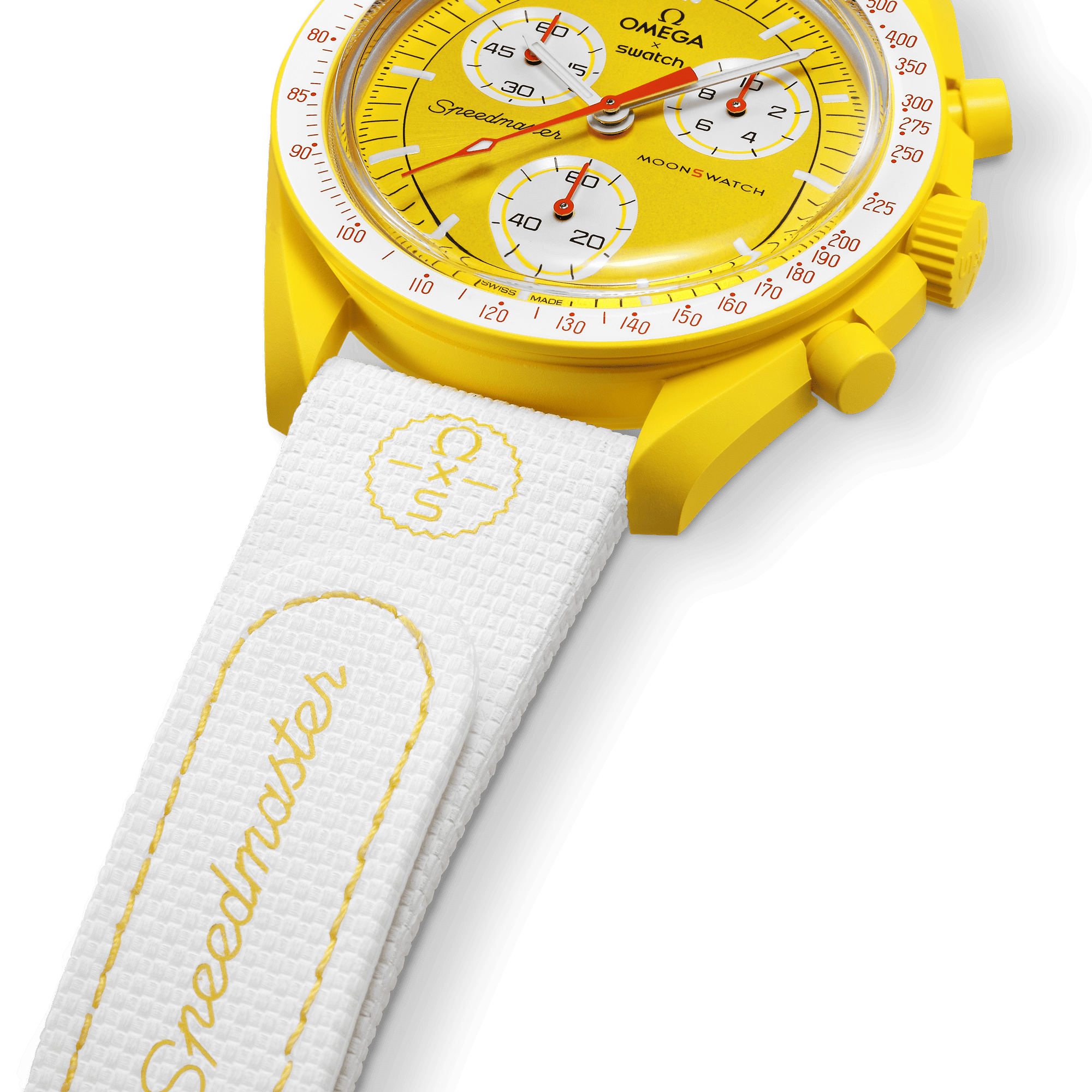 "MOONSWATCH WHITE/YELLOW RUBBER" Gallery Image #3