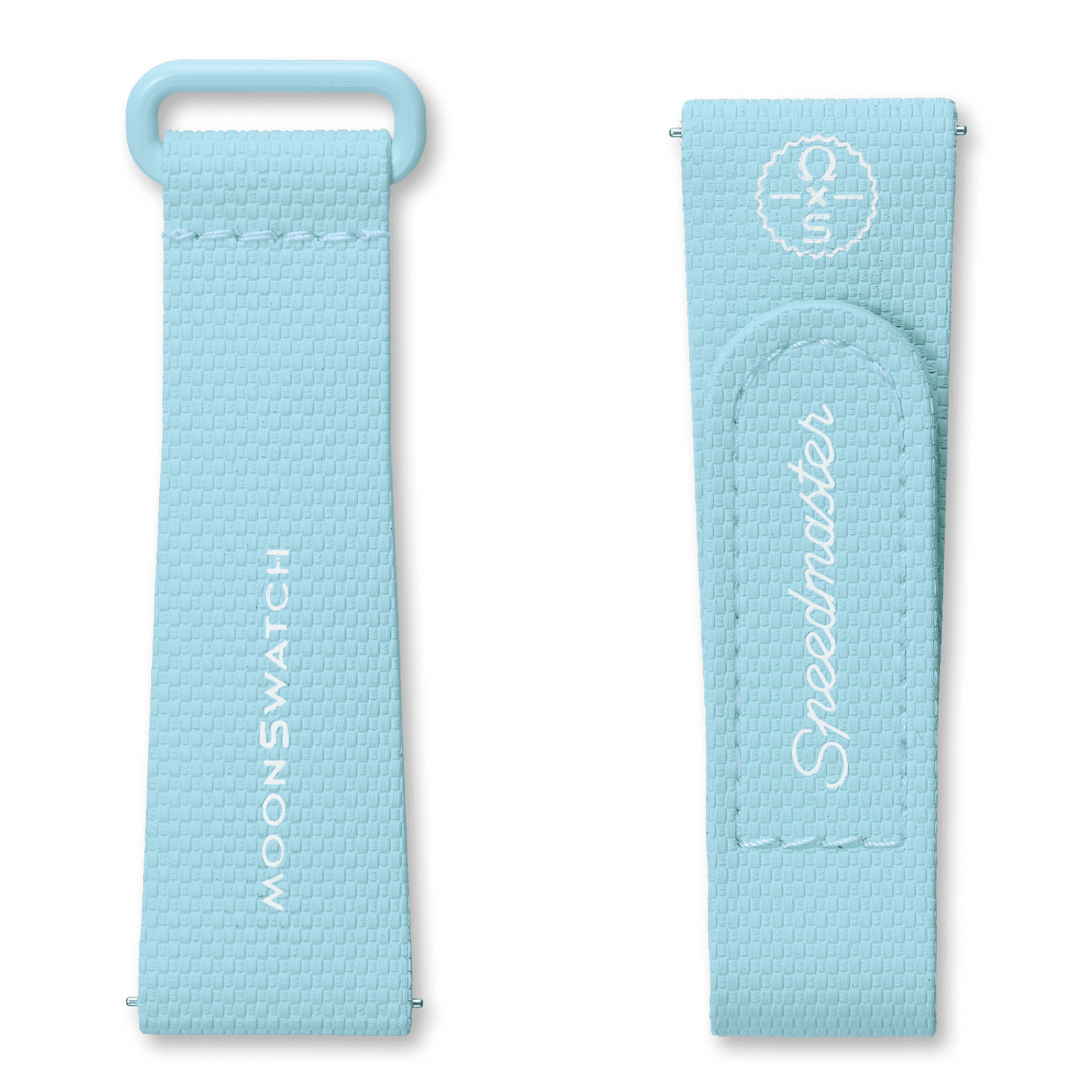 "MOONSWATCH LIGHT BLUE/WHITE RUBBER" Gallery Image #1