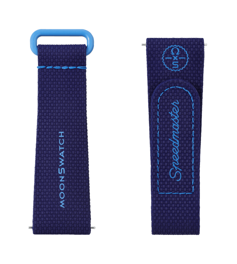 View of product MOONSWATCH NAVY BLUE/BLUE RUBBER