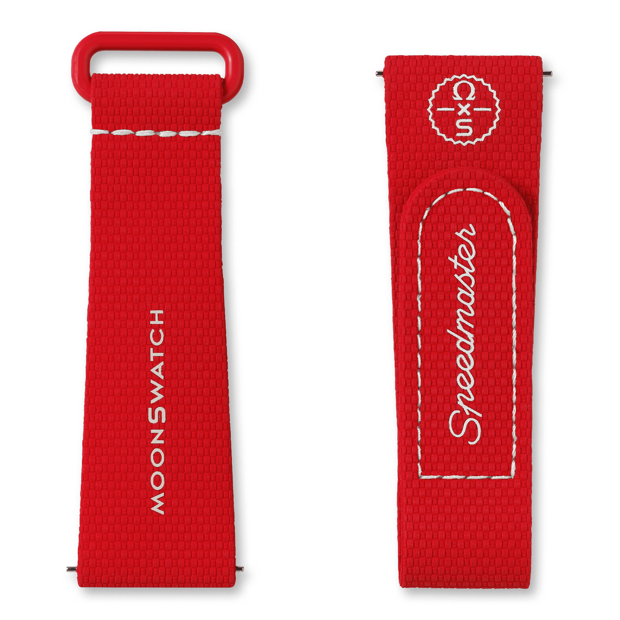 "MOONSWATCH RED/WHITE RUBBER" Gallery Image #1