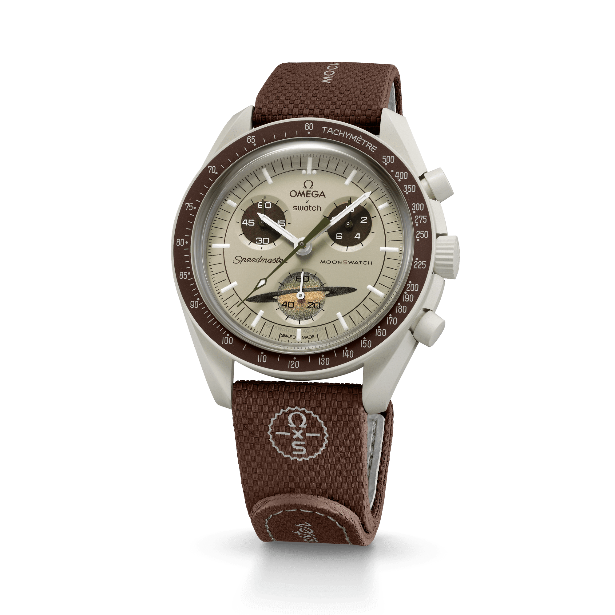 "MOONSWATCH BROWN/BEIGE RUBBER" Gallery Image #4