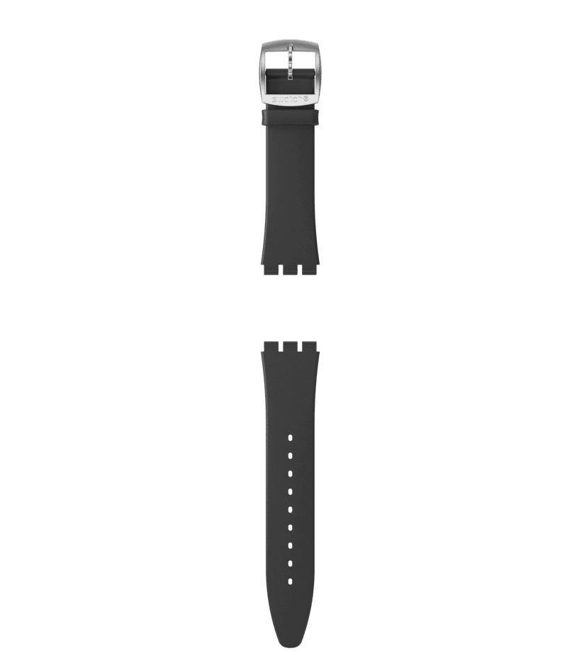 View of product SKIN IRONY 42 BLACK LEATHER STRAP