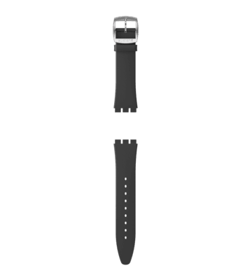 "SKIN IRONY 42 BLACK LEATHER STRAP" Image #2