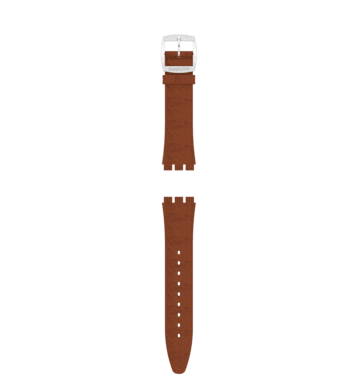 "SKIN IRONY 42 BROWN LEATHER STRAP" Image #2
