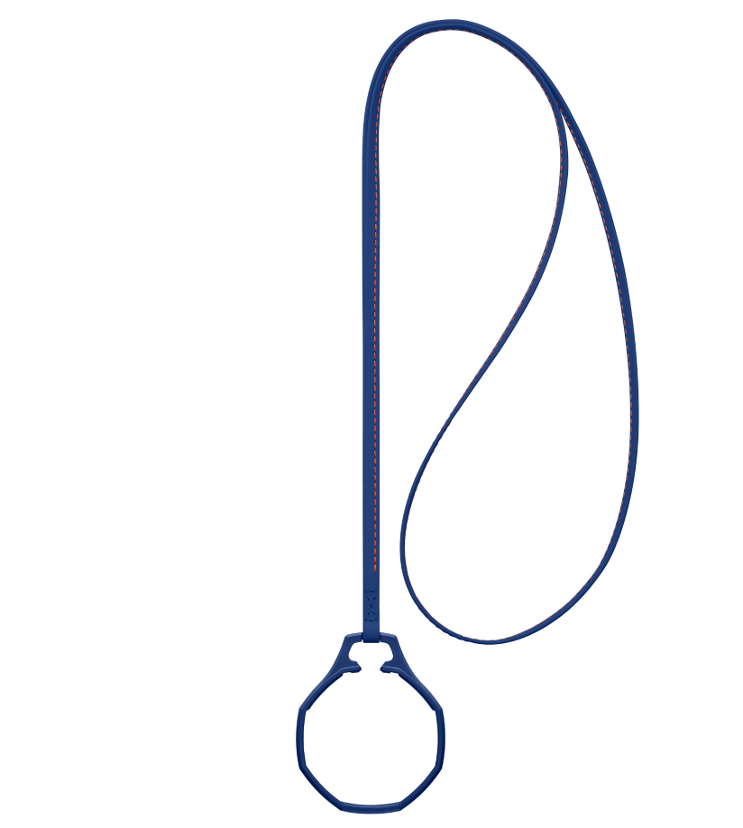 View of product ROYAL POP / LEATHER LANYARD ORENJI HACHI