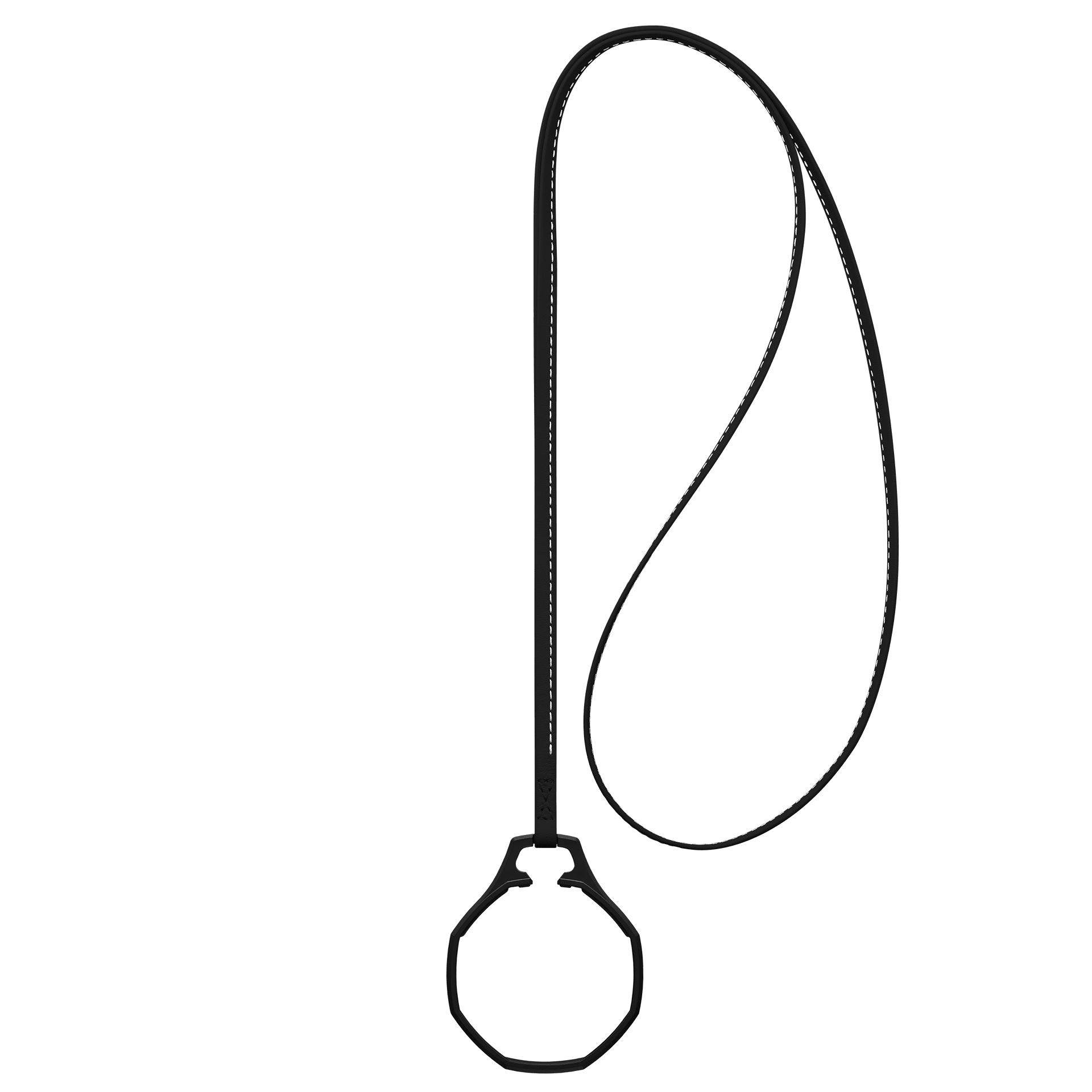 "ROYAL POP / LEATHER LANYARD OCHO NEGRO" Gallery Image #3