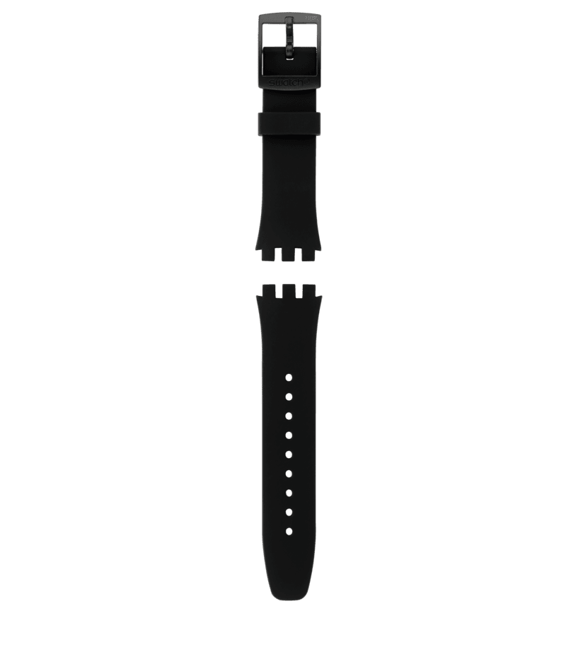 "CHRONO 42 BLACK SILICONE STRAP" Image #0