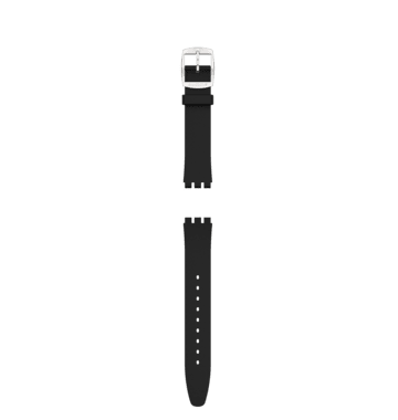 "SKIN IRONY BLACK SILICONE STRAP" Image #2