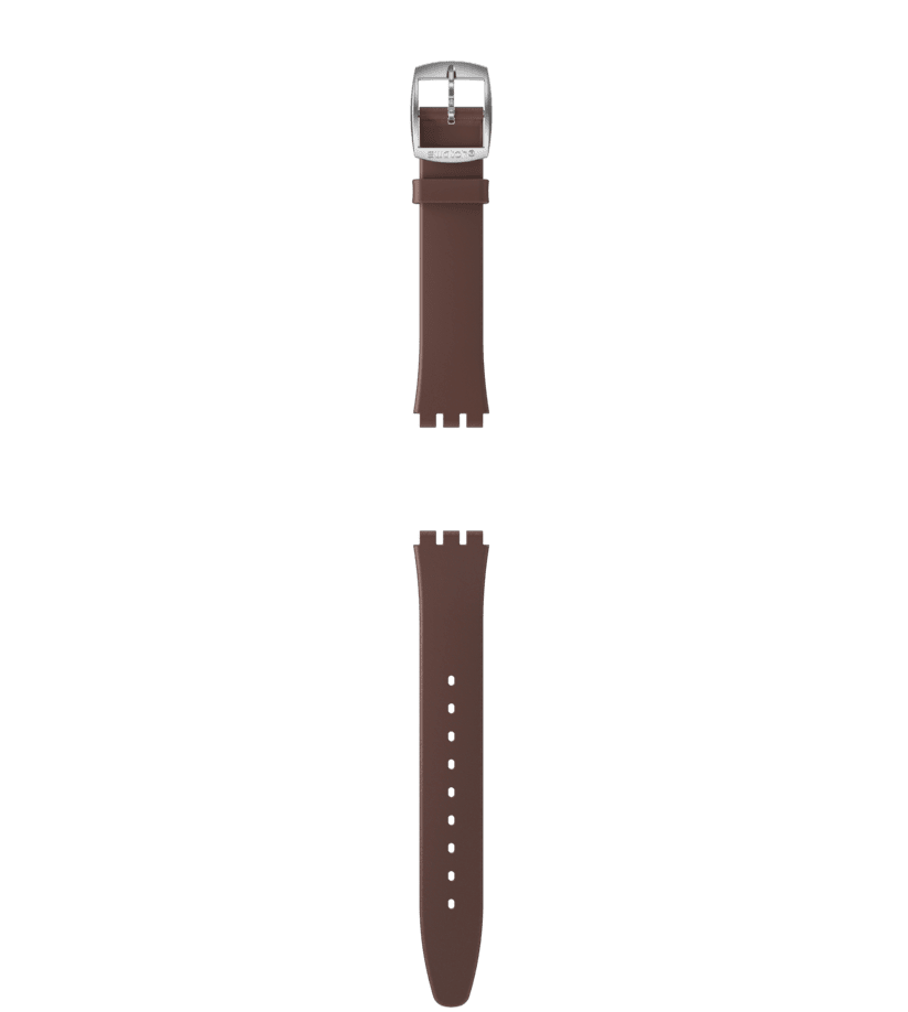 View of product SKIN IRONY BROWN LEATHER STRAP