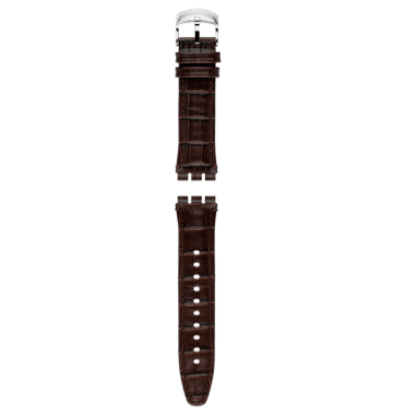 "SISTEM51 IRONY BROWN LEATHER STRAP" Image #2