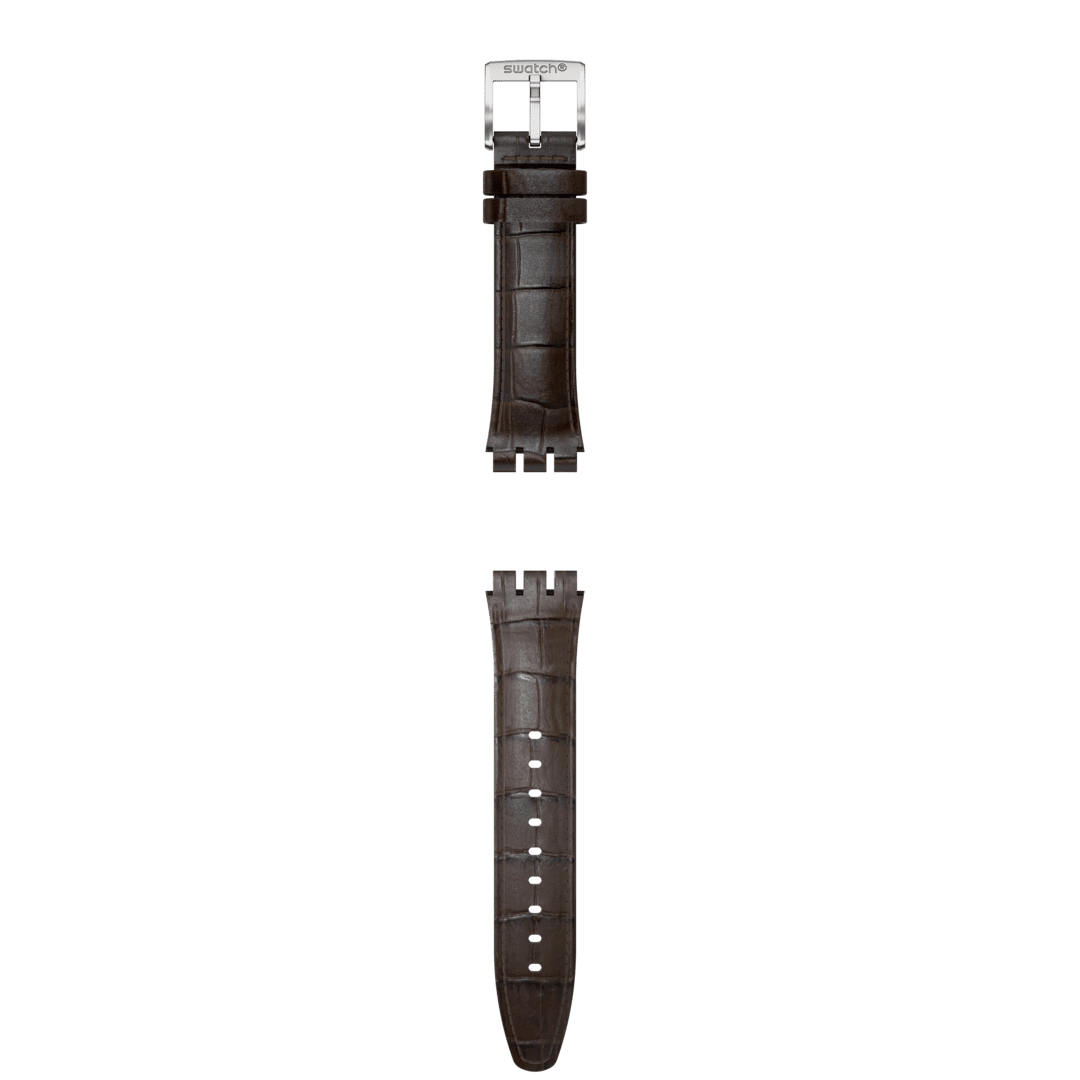 "IRONY NEW CHRONO BROWN LEATHER STRAP" Gallery Image #1