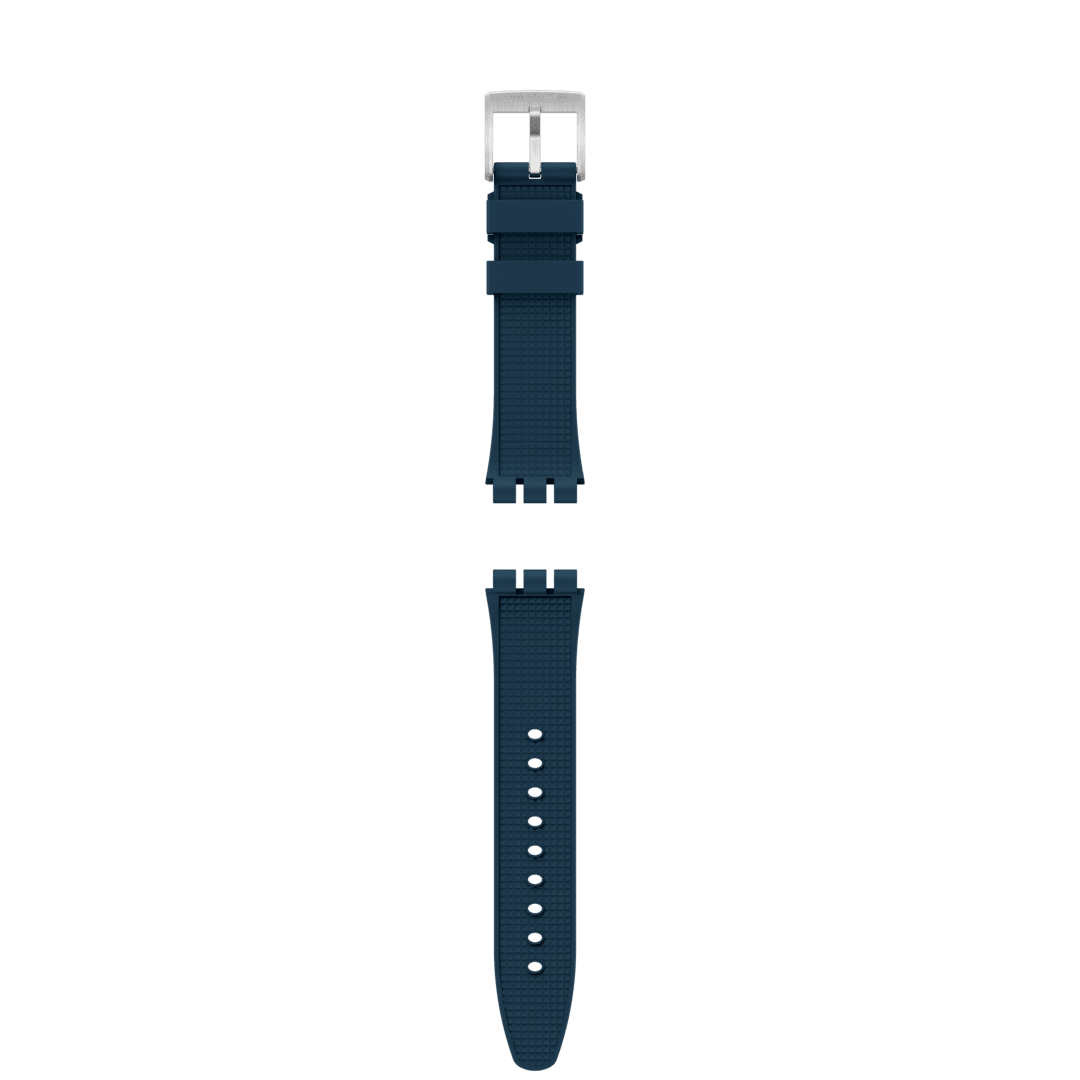 "IRONY NEW CHRONO BLUE RUBBER STRAP" Gallery Image #1