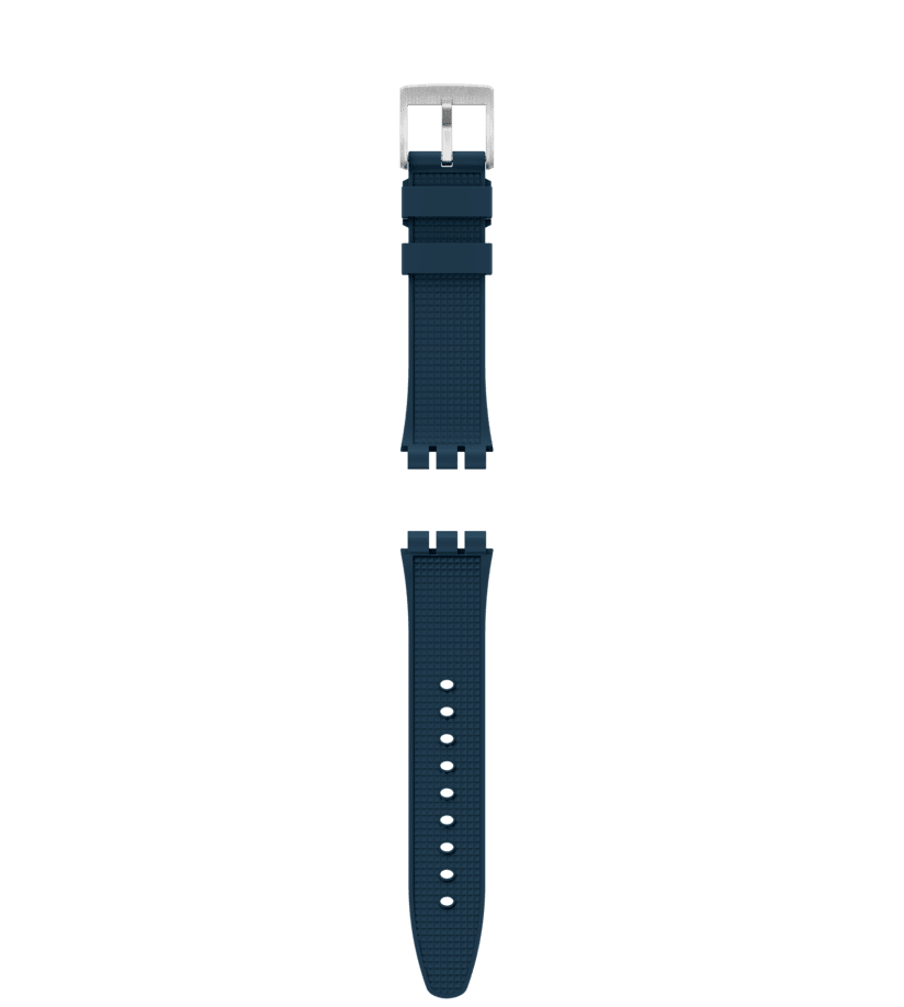 View of product IRONY NEW CHRONO BLUE RUBBER STRAP