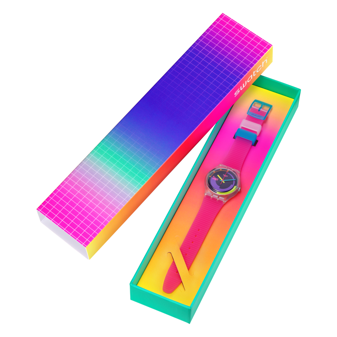 "SWATCH NEON PINK PODIUM" Gallery Image #4