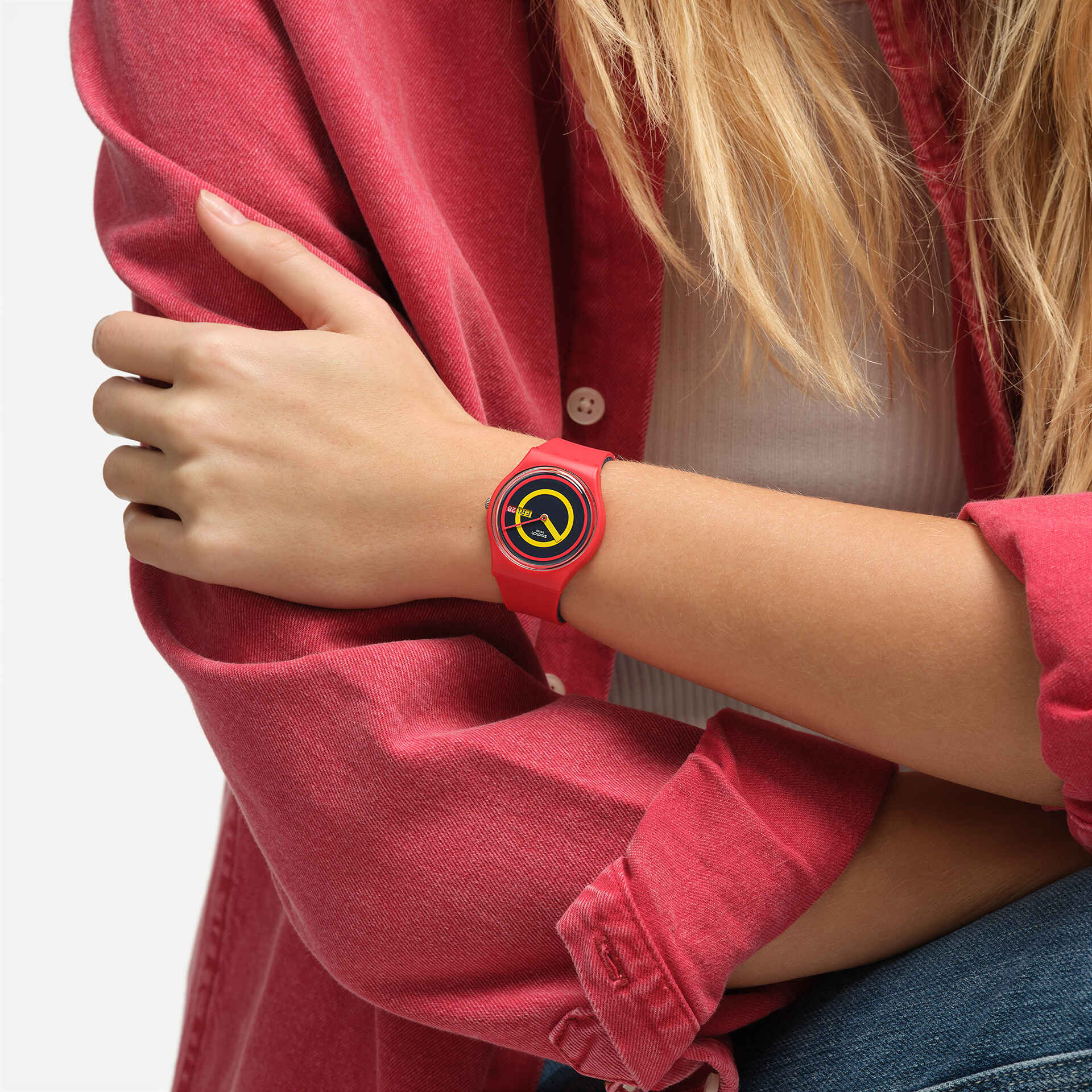 "SWATCH CONCENTRIC RED" Gallery Image #4