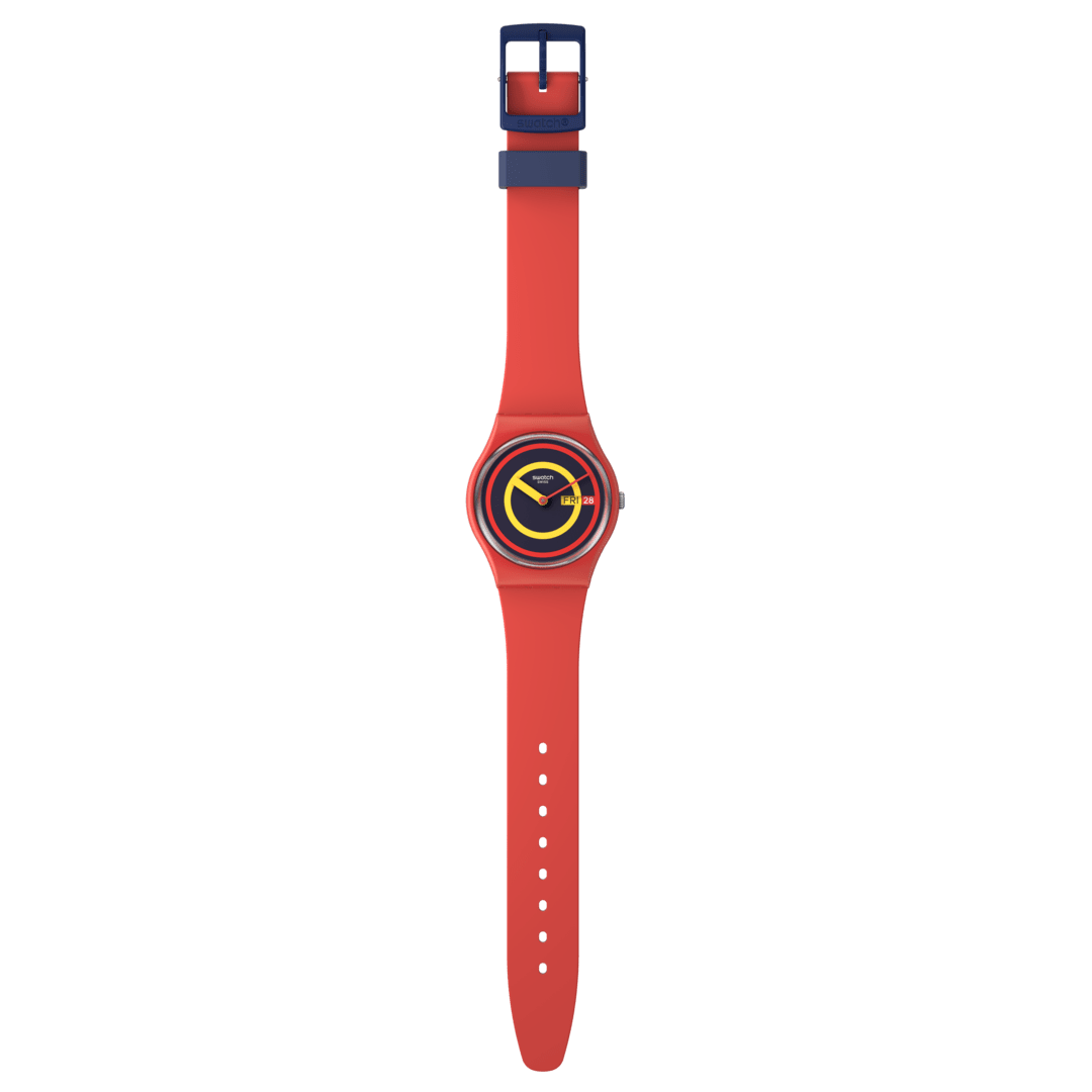 "SWATCH CONCENTRIC RED" Gallery Image #3