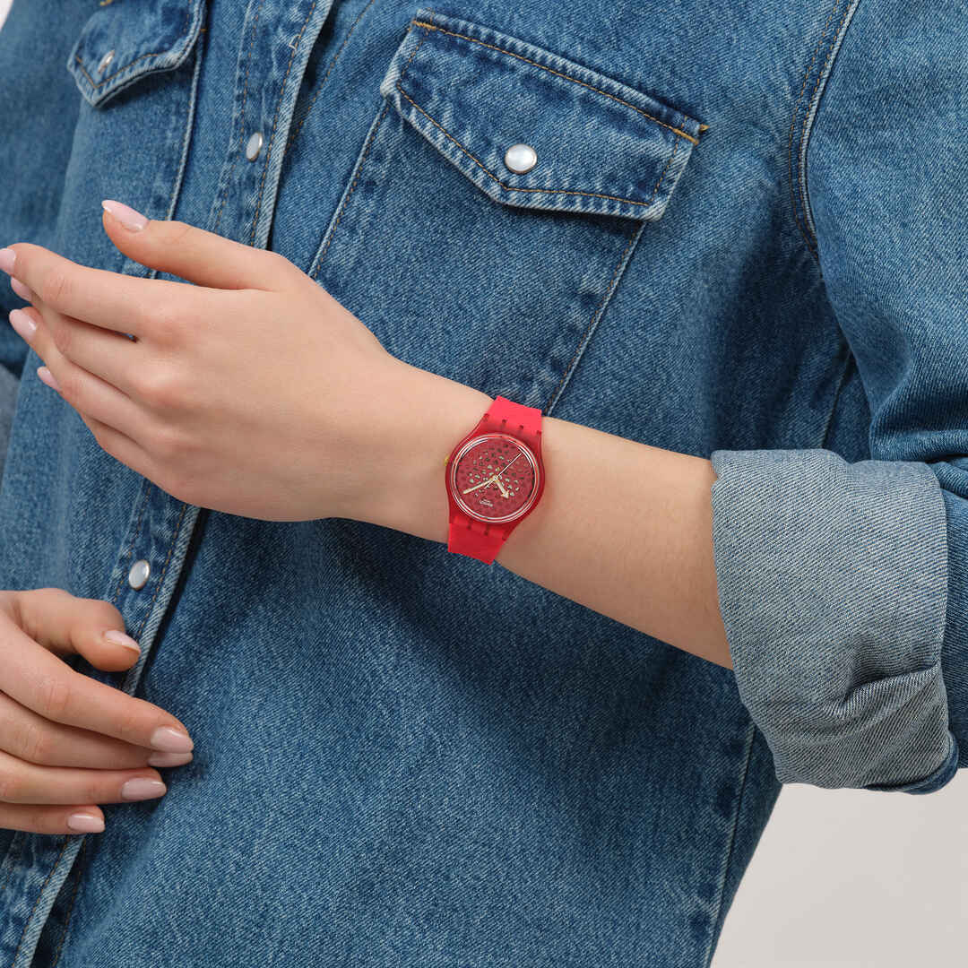 Life style view of product LOVE IN SCARLET