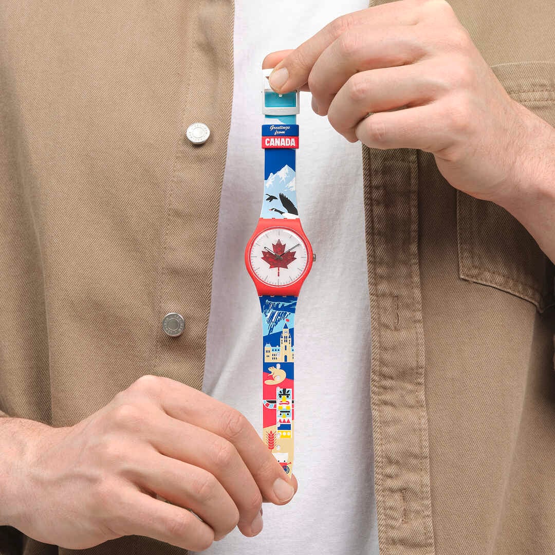 Life style view of product CANADA, EH? PAY!