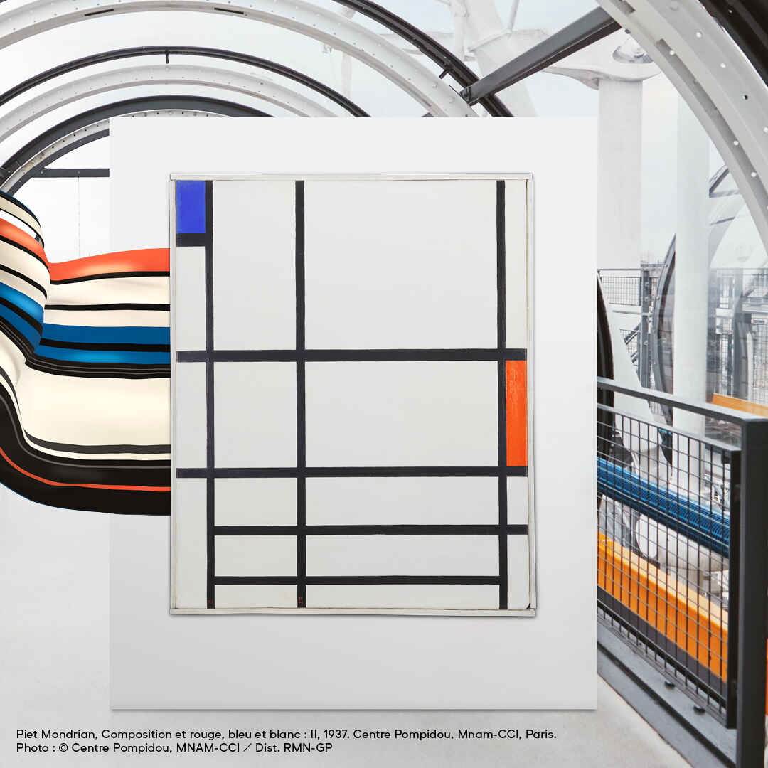 "RED, BLUE AND WHITE, BY PIET MONDRIAN" Gallery Image #3