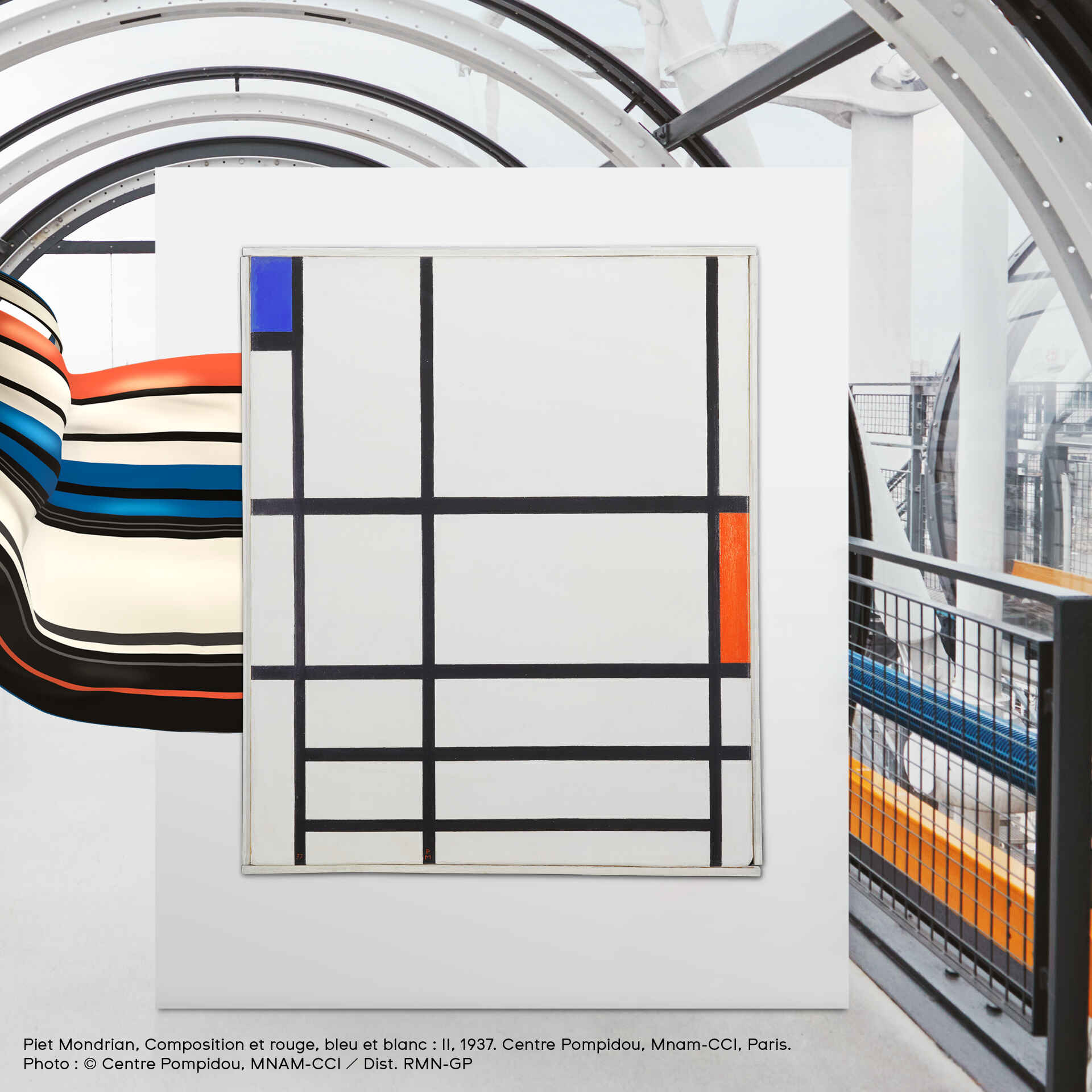 "RED, BLUE AND WHITE, BY PIET MONDRIAN" Gallery Image #3