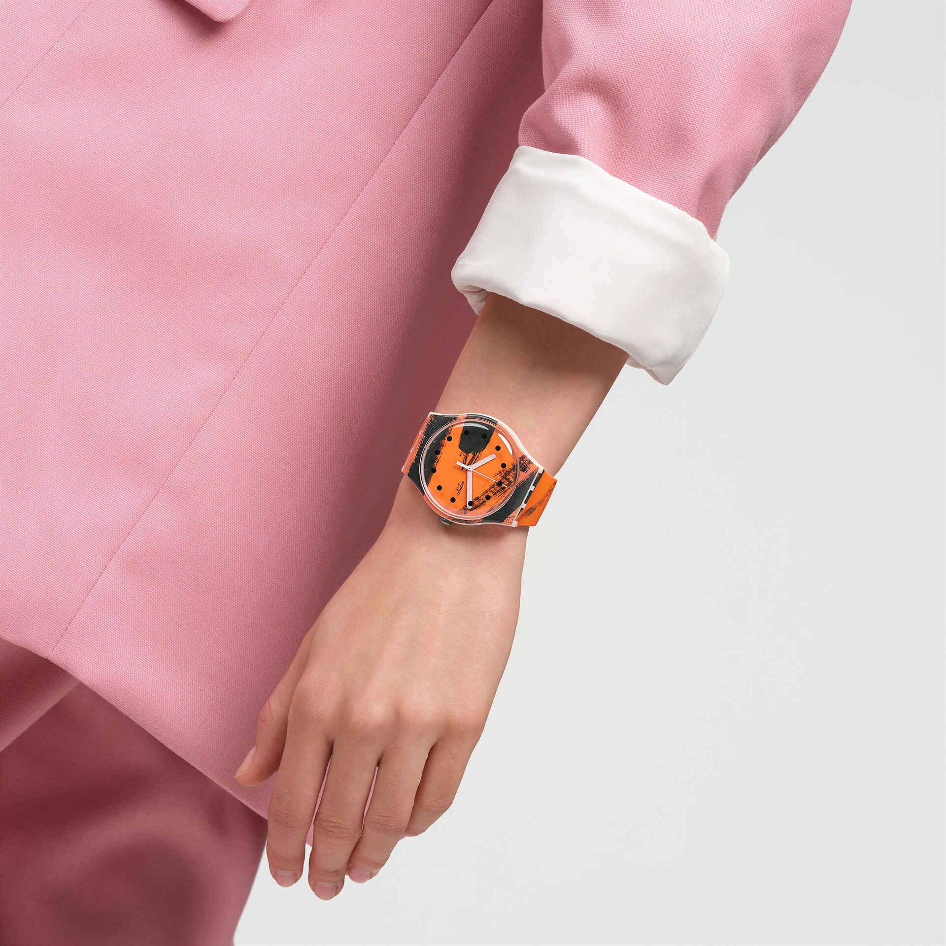 "BARNS-GRAHAM'S ORANGE AND RED ON PINK" Gallery Image #7