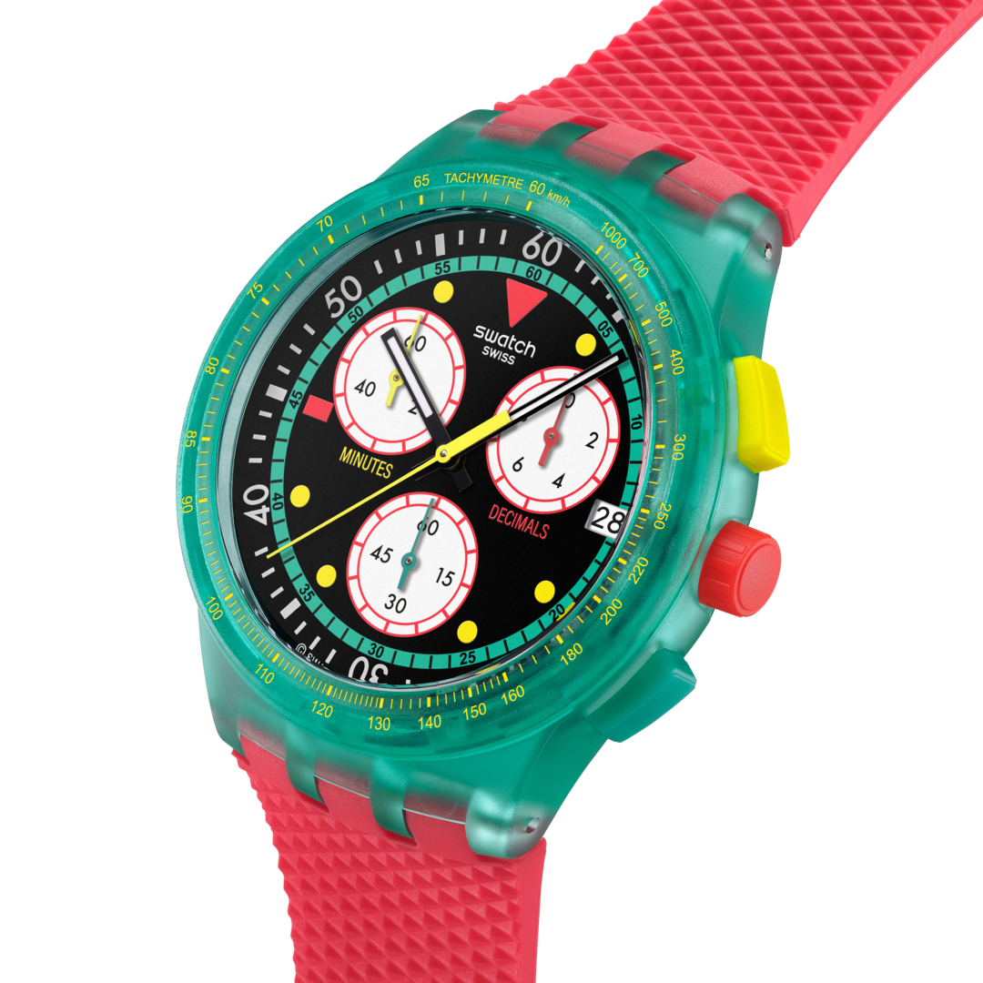 "SWATCH NEON EMERALD CHRONO" Gallery Image #2